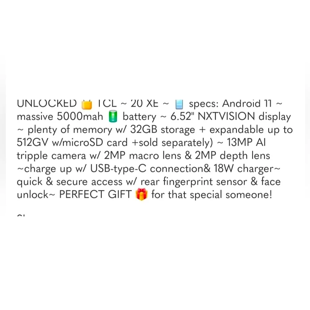 TCL 20 xe